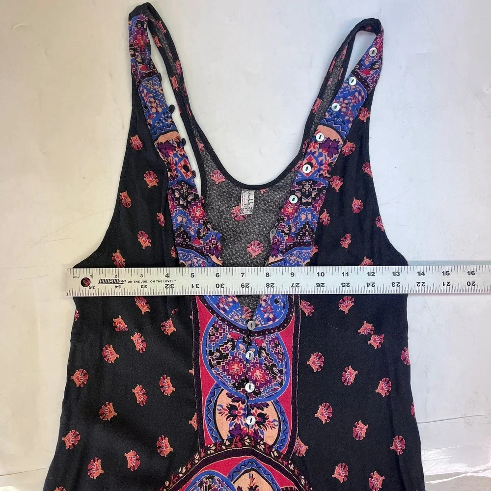 Intimately Free People Faithfully Yours Paisley Floral Handkerchief Slip Dress S